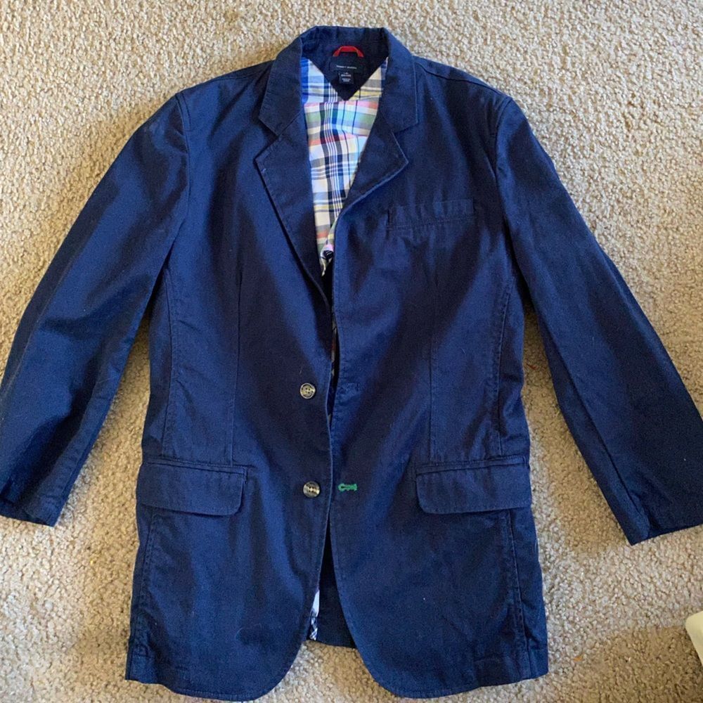 Boys Navy Blue Tommy Hilfiger Blazer Jacket